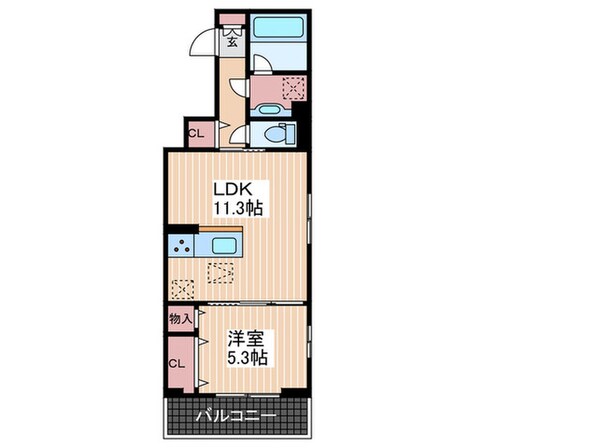 クレルMIの物件間取画像